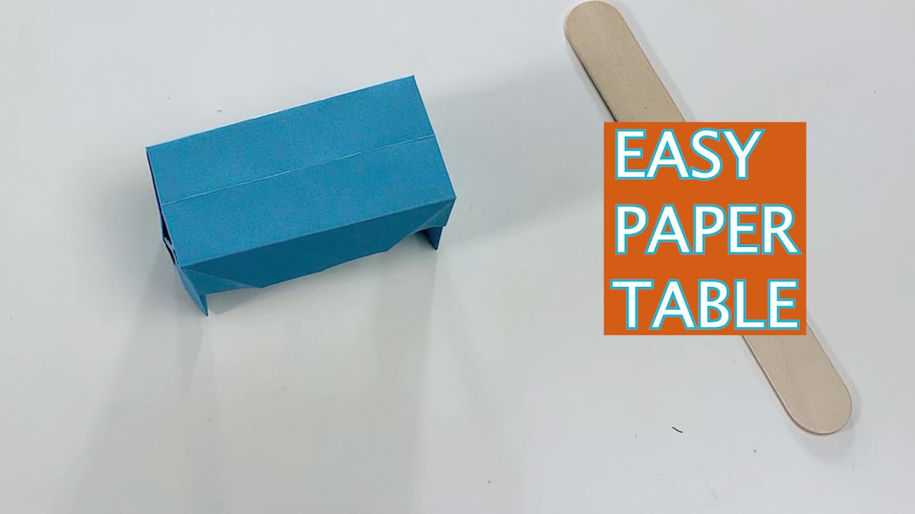 How to Make a Paper BENCH. Easy Step-By-Step Fun Origami. Easy Bench Origami.