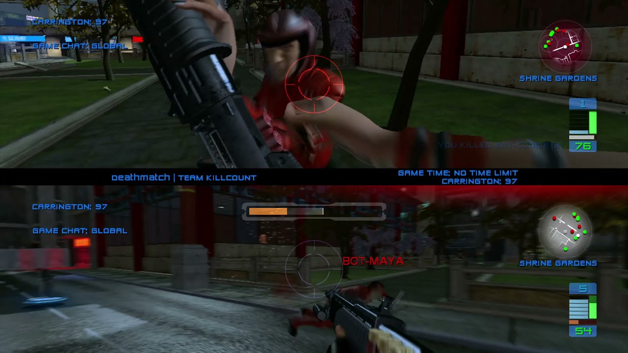 Perfect Dark Zero: Team Killcount - Splitscreen (Urban)