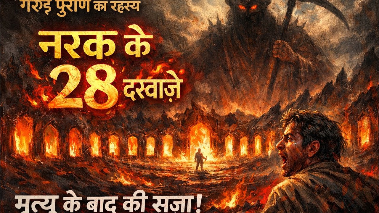 नरक के 28 दरवाजे || हर पाप का एक अलग नरक || मृत्यु के बाद की सजा || गरुण पुराण का रहस्य |#garunpuran