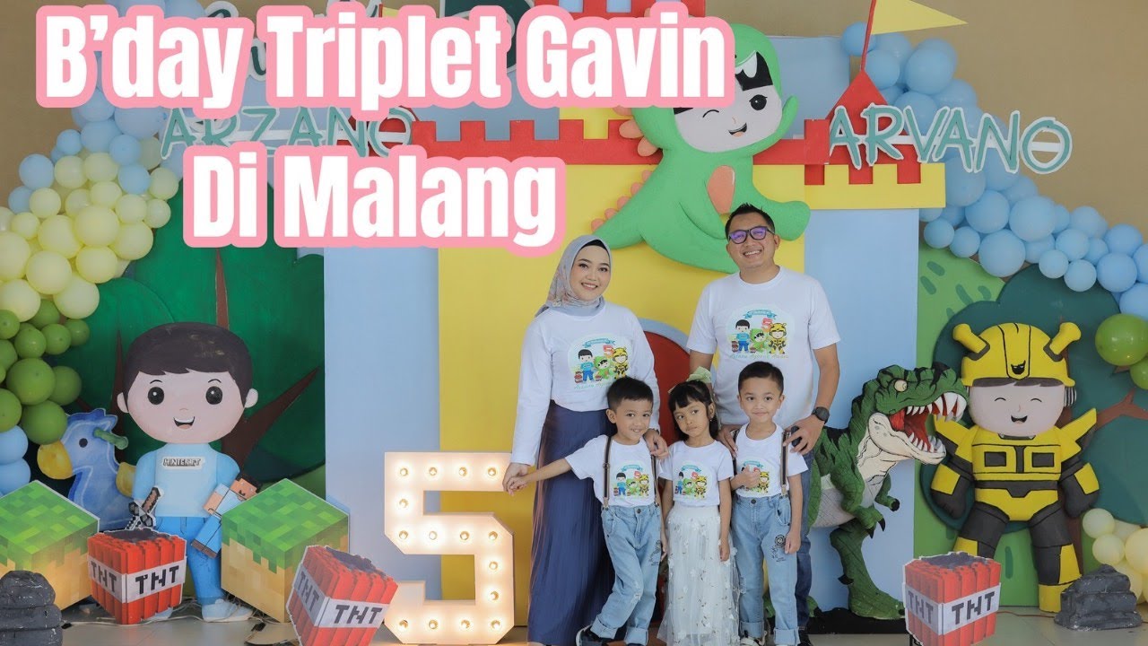 B'day Triplet Gavin 5 tahun nihhhh