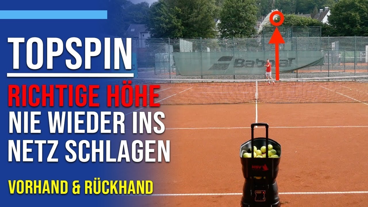 Nie wieder ins Netz schlagen | die richtige Höhe bei der Vorhand und Rückhand | Tennis Mastery