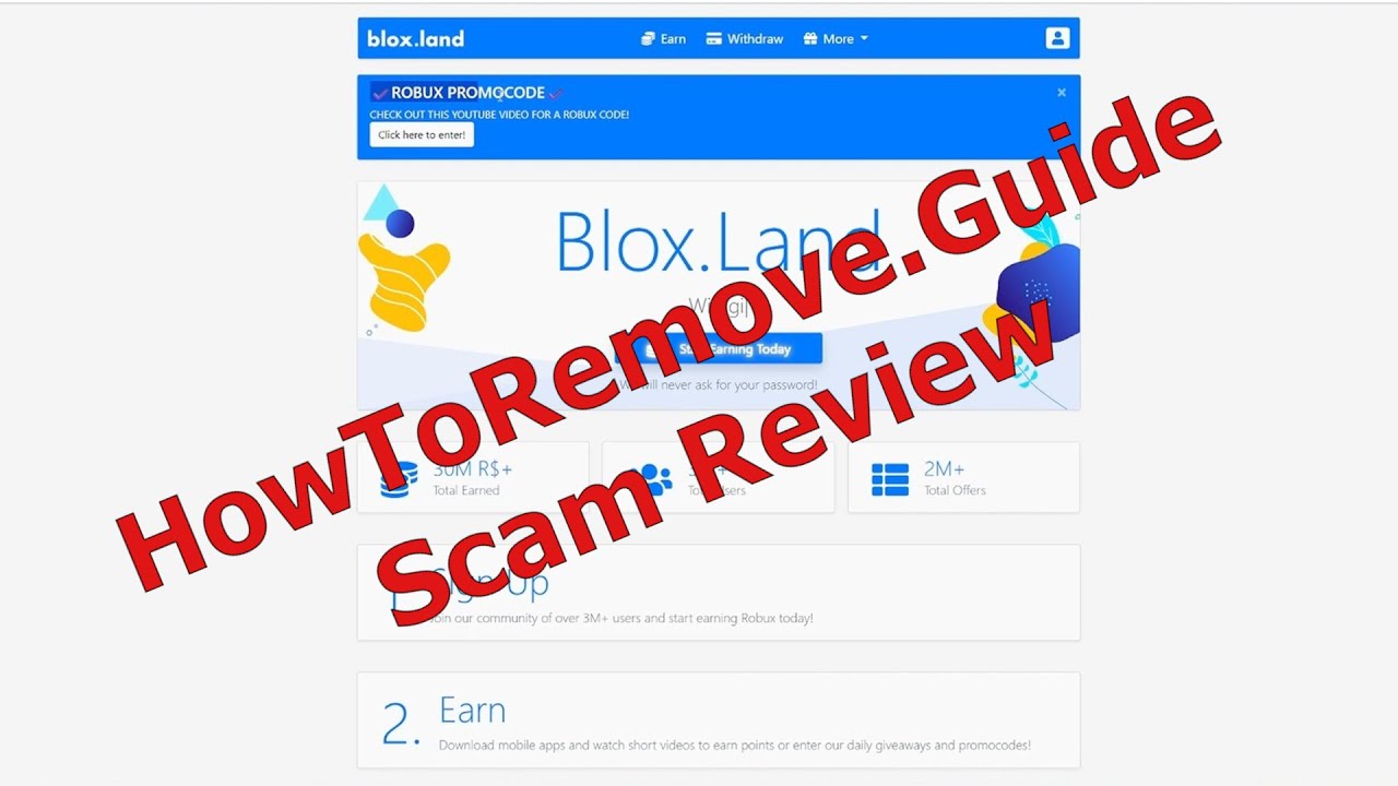 Blox.land &mdash; обзор мошенничества в Roblox (поддельные или настоящие Robux)