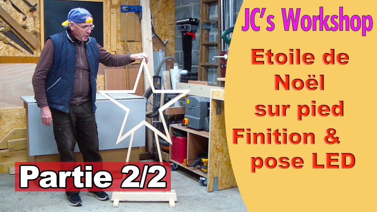 Comment faire une &eacute;toile de No&euml;l en bois avec &eacute;clairage LED, format XXL 2/2- Travail du bois - #72