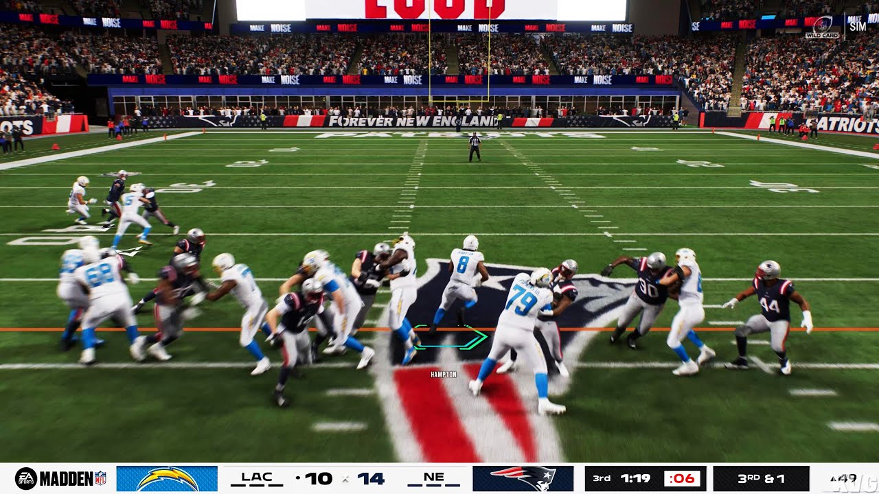Madden NFL 26 - Los Angeles Chargers vs New England Patriots - Gameplay (PS5 UHD) [4K60FPS]