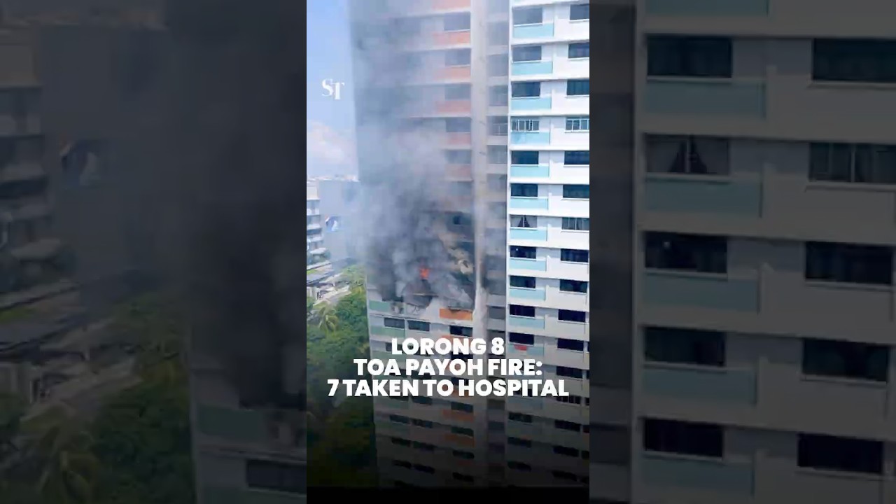 7 people taken to hospital after fire breaks out in Toa Payoh flat