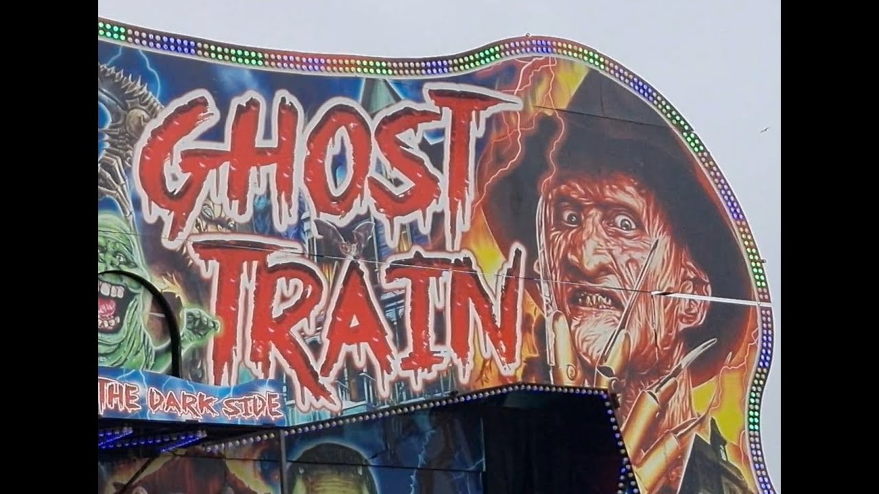 Ghost Train | On Ride | William Cole & Son Funfair | Christchurch Quay 2025 #funfair #fairground