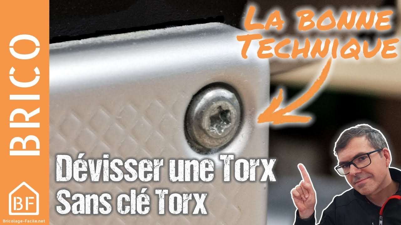 Comment dévisser une vis Torx sans le tournevis adapté ?