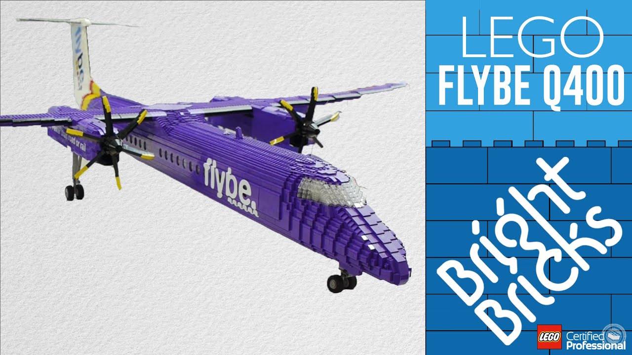 LEGO Flybe Q400 Airplane - Bright Bricks Timelapse