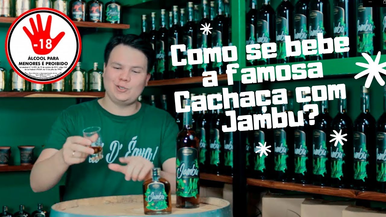 Como se bebe a Cacha&ccedil;a de Jambu?