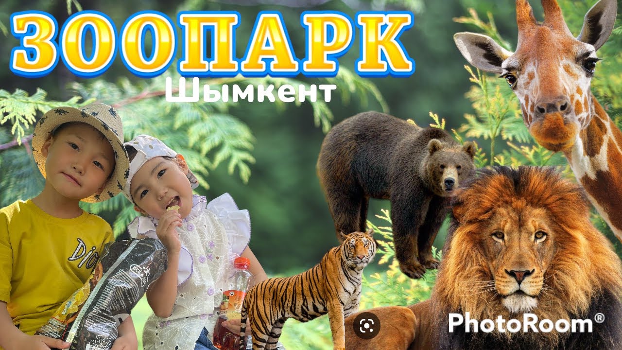 Vlog🎞️Батутқа🌈🎢🎡Зоопаркке🦁🦊🐒барды👦🏻Алинур&Көзайым👧🏻