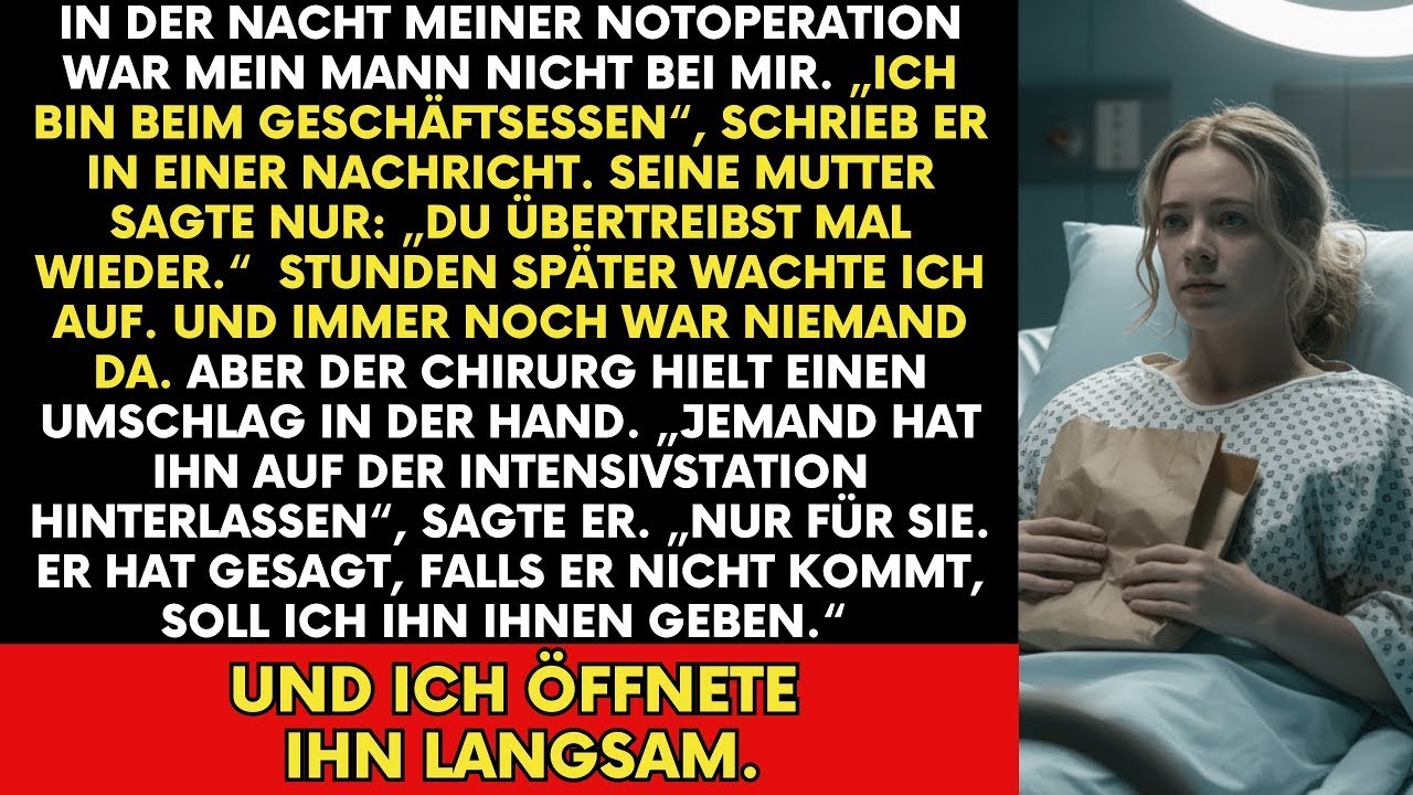 Er ließ mich im Stich, als ich fast starb – doch der Brief einer Fremden veränderte alles