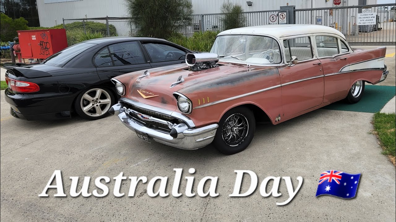 Geelong's Muscle Cars Arriving At Australia Day Car Meet