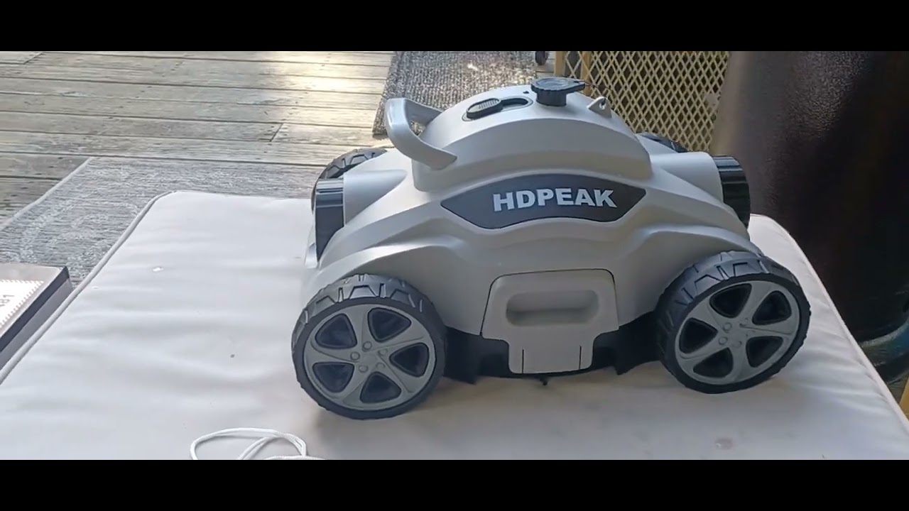 HDPEAK cordless robotic pool cleaner model mf -PC01