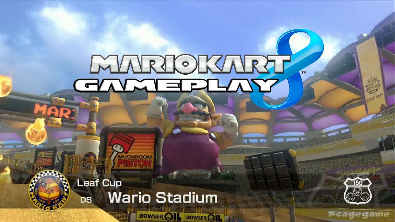 Mario Kart 8 - Wario Stadium ( DS )  - Leaf Cup - Lemmy Gameplay [ HD ]