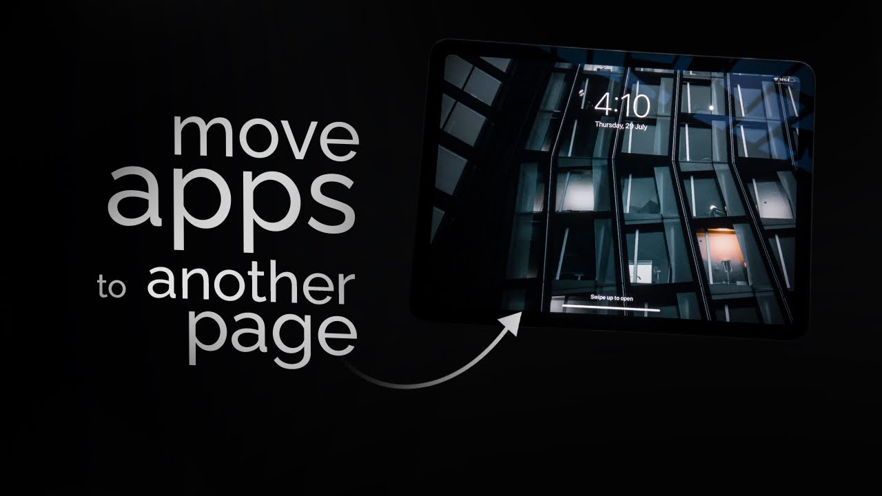 How to Move Apps to Another Page on iPad (tutorial)