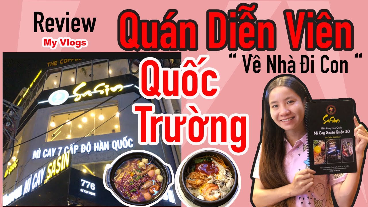 Quán Diễn Viên Quốc Trường Vào Bếp Đi Con / Mì Cay SASIN Hàn Quốc / My Vlogs