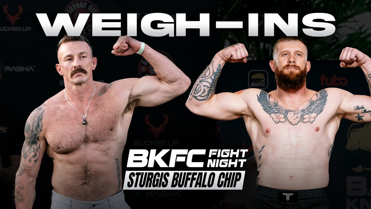 Weigh-In: BKFC FIGHT NIGHT STURGIS ACHESON vs JONES | LIVE!