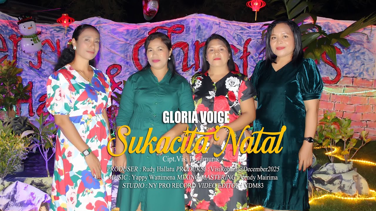 SUKACITA NATAL - GLORIA VOICE - (Official Music Video)