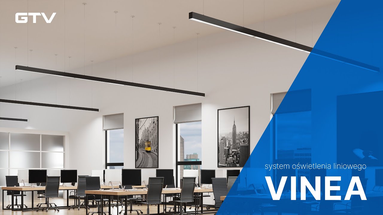 VINEA – Profesjonalne oświetlenie liniowe z modułem świecenia górnego | Nowoczesny system GTV