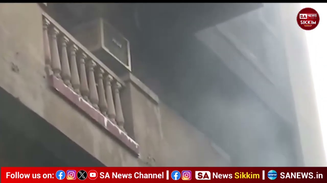Massive Fire at MP Flats in Delhi.