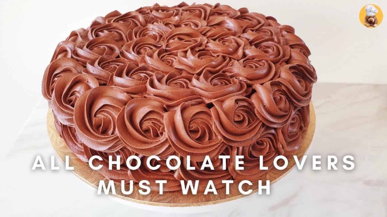 Chocolate Rosette Cake with Chocolate Cream Frosting | Dota’s