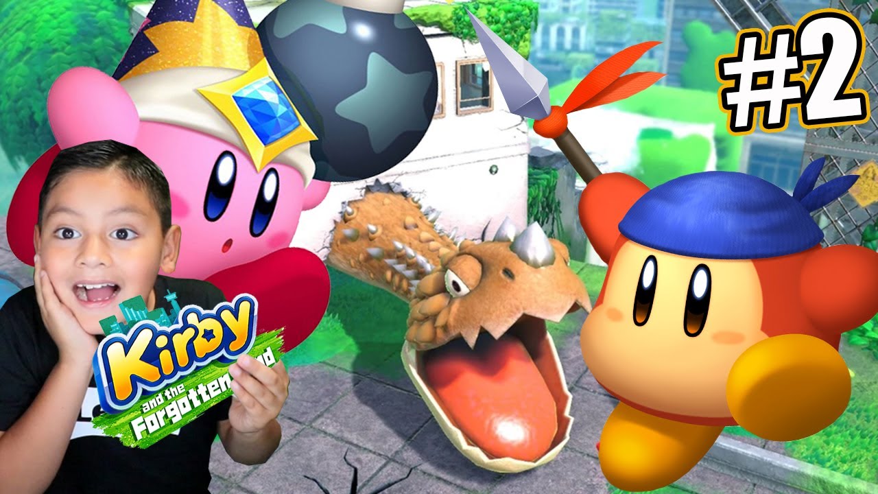 Enfrentamos un Dinosaurio en Kirby y la Tierra Olvidada | Kirby Capitulo 2 en Español | Juegos Karim