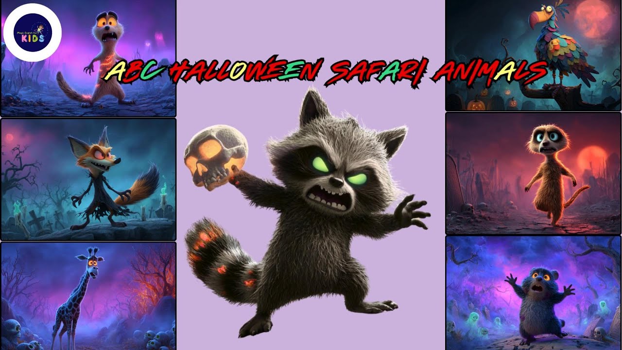 Halloween Safari ABC Song 15TH0925 | ABC Animals Sounds | Nursery Rhymes #abcdsong