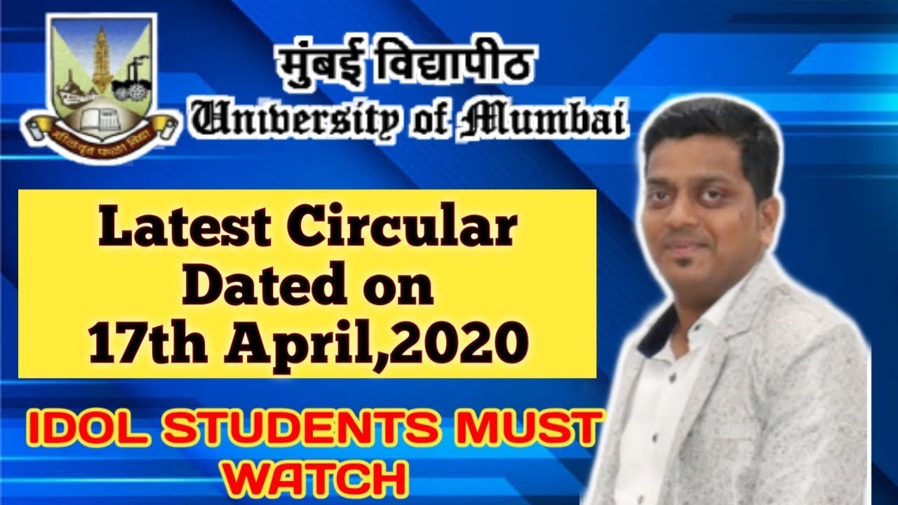 LATEST EXAM UPDATE | MUMBAI UNIVERSITY | IDOL EXAMS | ASHISH SIR