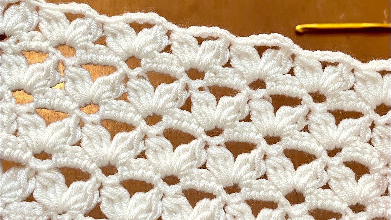 It ends incredibly quickly! New Crochet pattern for baby blanket, shawls, bag, scarf