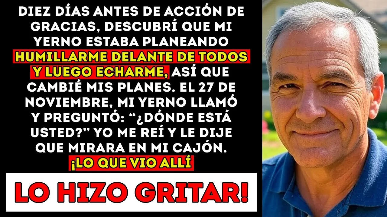 Diez Días Antes De Acción De Gracias, Descubrí Que Mi Yerno Planeaba Humillarme — Y Después Yo…