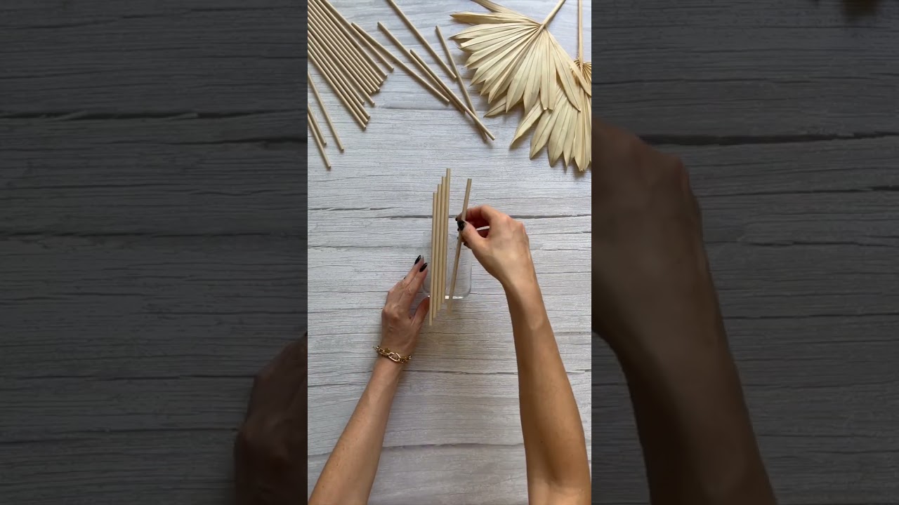 Upcycling Strohhalm-Vase #shorts #diy #vase