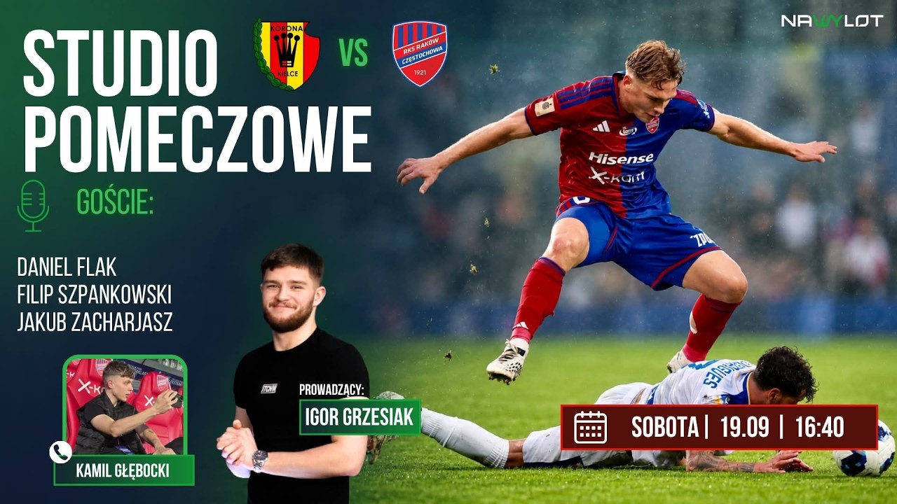 KORONA KIELCE VS RAK&Oacute;W CZĘSTOCHOWA | PKO BP EKSTRAKLASA | STUDIO POMECZOWE KONFERENCJA | 📞 GŁĘBOCKI