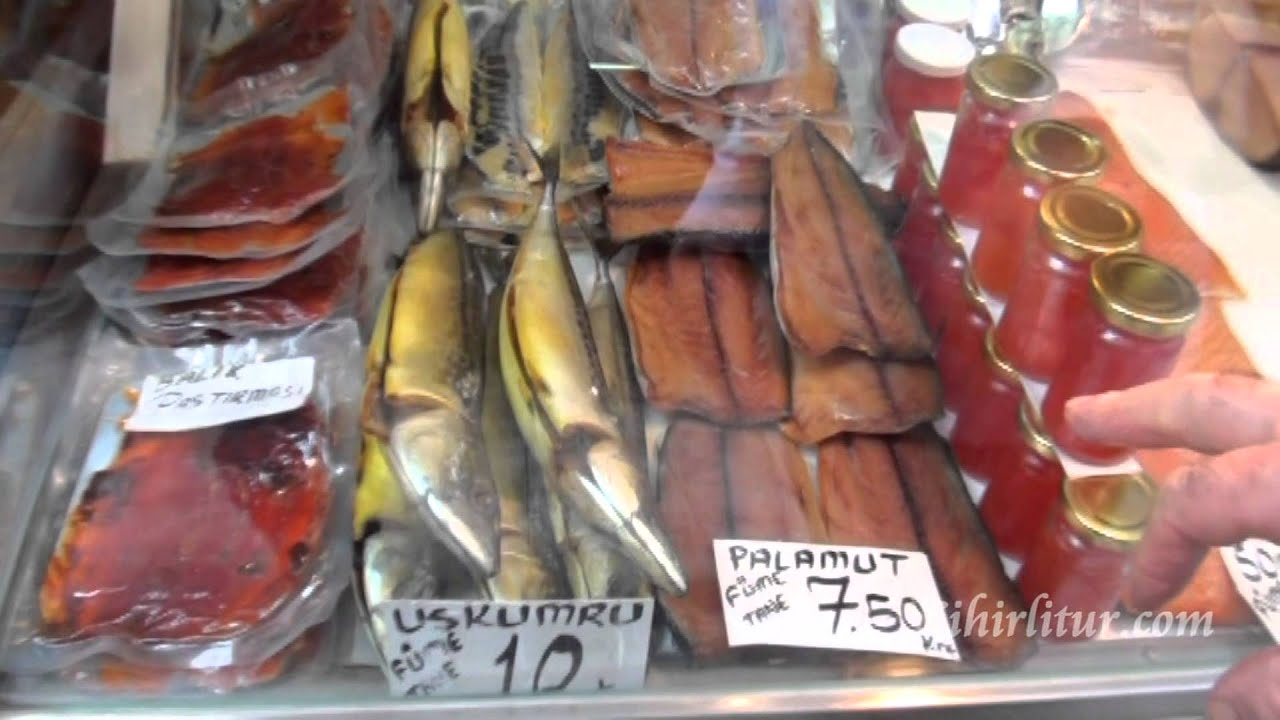Füme Balık çeşitleri ve Havyar / Beyoğlu Balık Pazarı