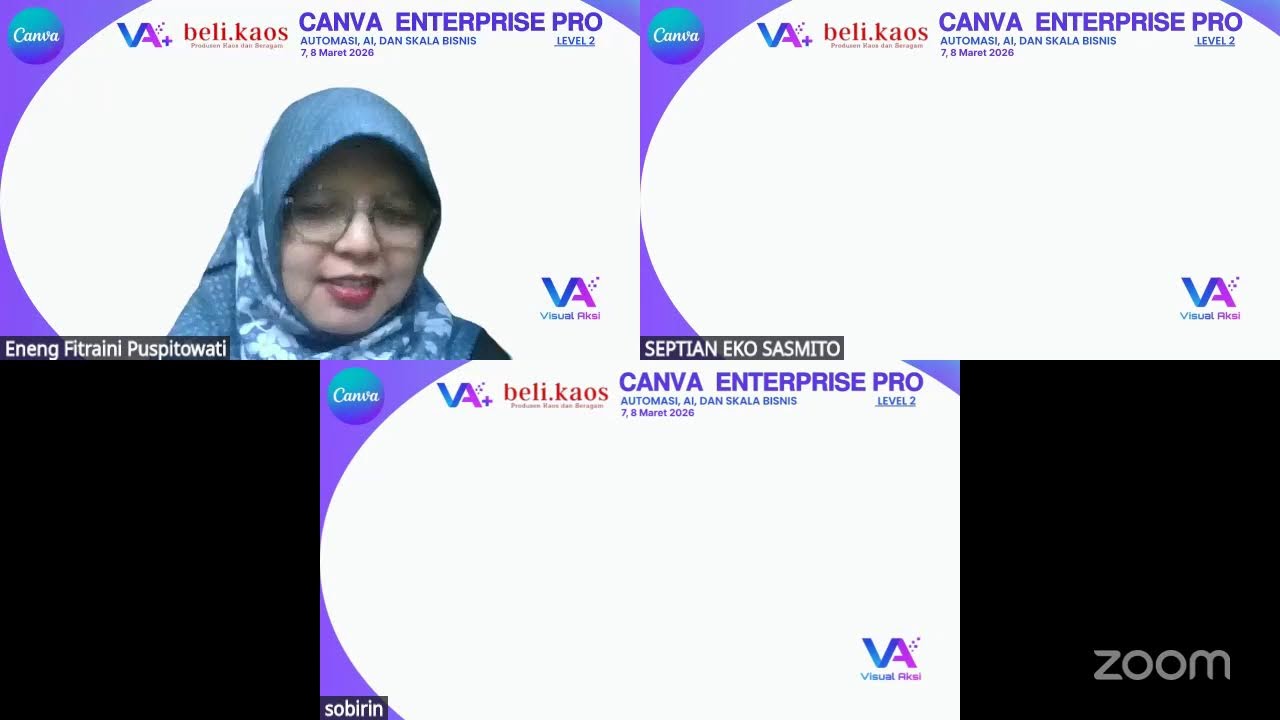 Pelatihan Canva Enterprise Pro Level 2 Hari Kedua Landing Page Produk dan Flipbook