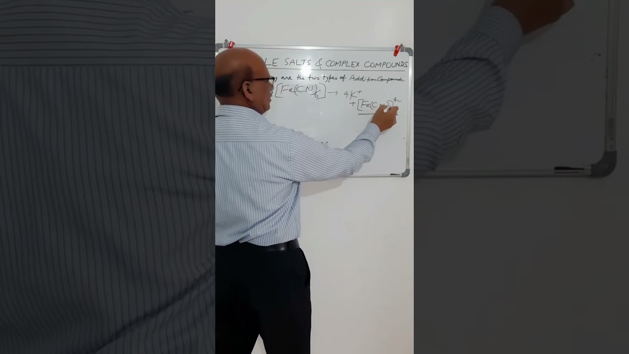 Double Salts vs Complex Compounds II Coordination Compounds II Class 12 Chemistry
