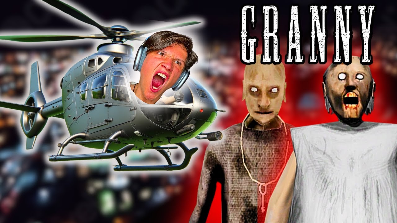 ¿¡ESCAPARÉ POR EL HELICÓPTERO!? 😥 | GRANNY 2