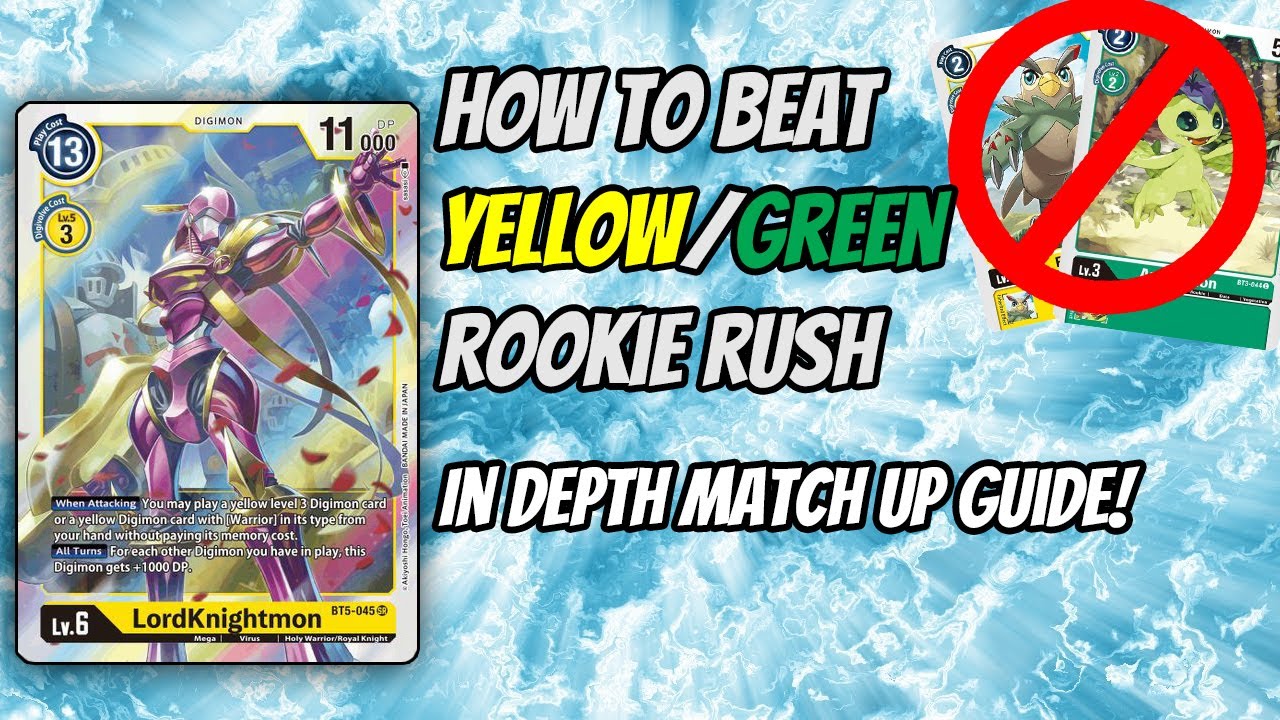 Подробное руководство LordKnightmon по прохождению режима Rookie Rush (Digimon TCG, английская ве...