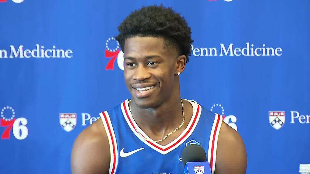 VJ Edgecombe Talks About His Winning Mentality, Veteran Leadership & More at 76ers 2025 Media Day