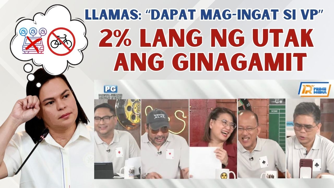 LLAMAS: VP SARA DAPAT MAG-lNGAT! 2% LANG GINAGAMIT SA UTAK