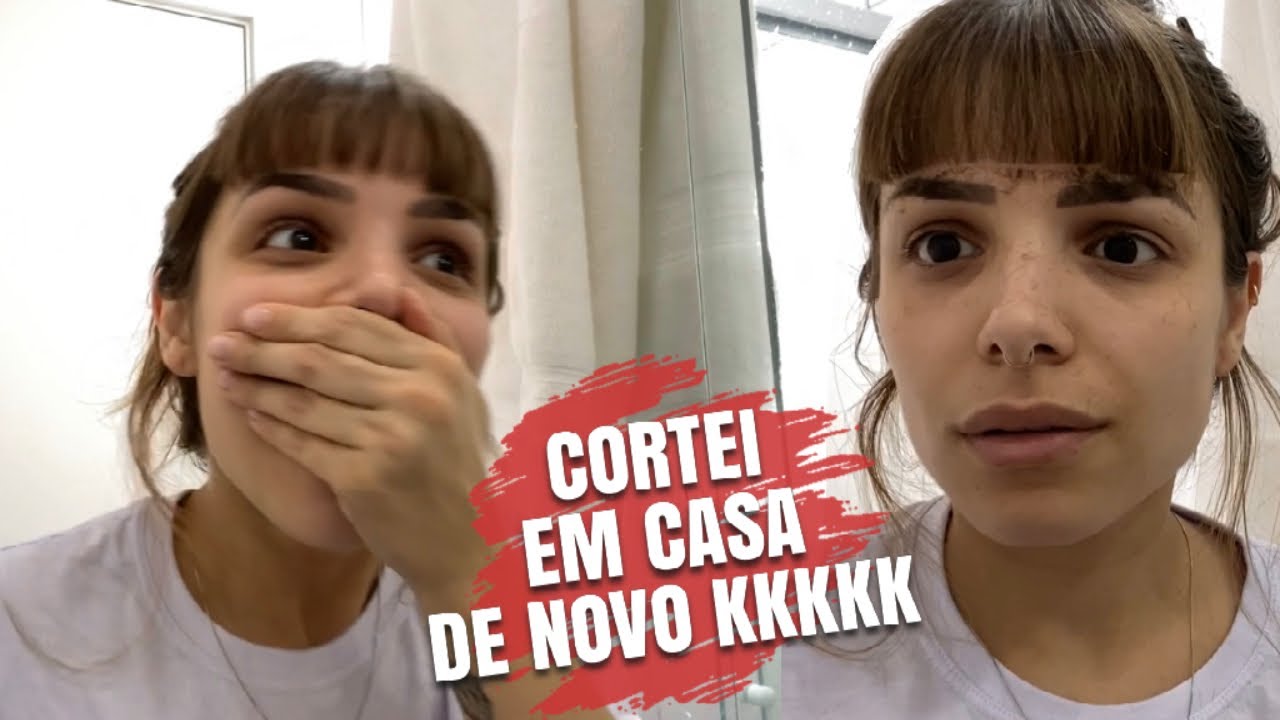 EU NUNCA APRENDO! CORTEI A FRANJA EM CASA... DE NOVO KKKKK