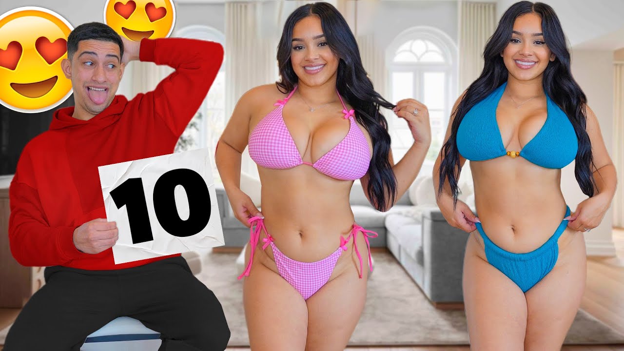 RATING MY FIANCES HOTTEST BIKINIS😍