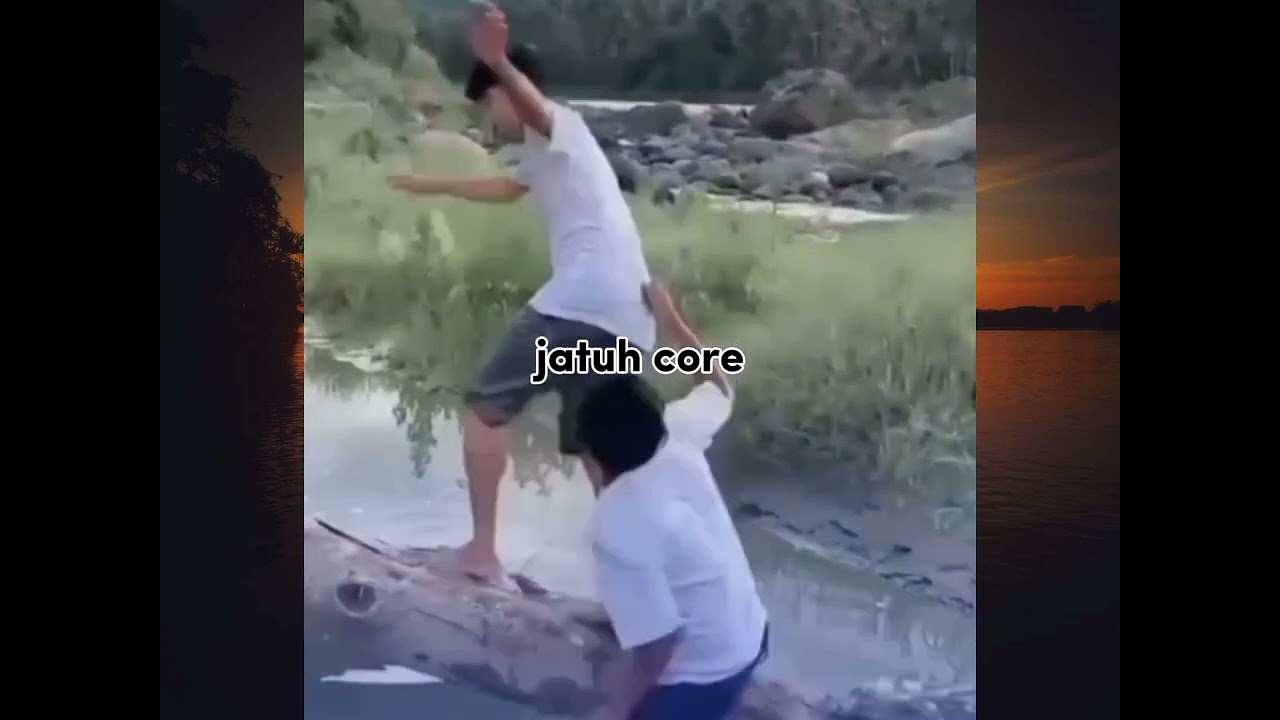 jatuh core yang terakhir bonus #viralvideo #lucu #hiburan