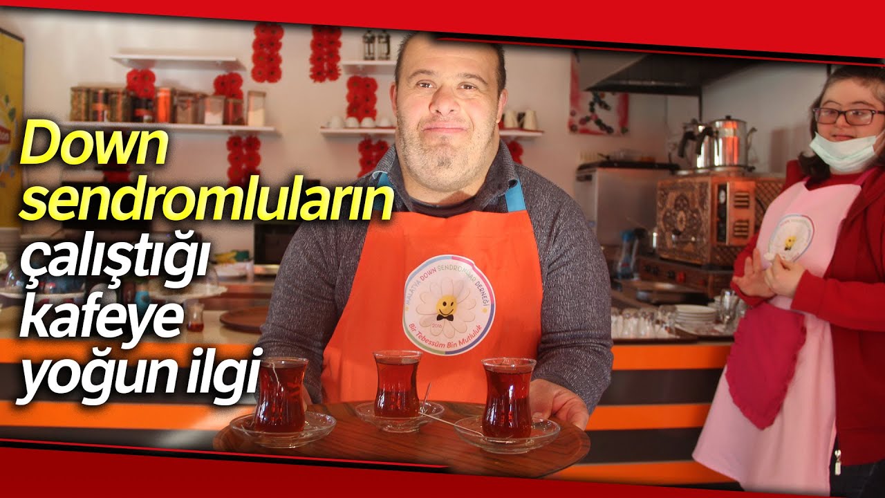Down Sendromluların Çalıştığı Kafeye Yoğun İlgi