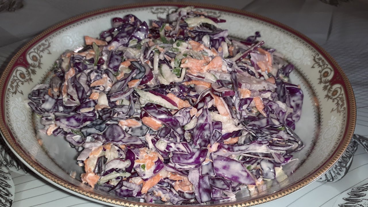 Çox Pratik Çox Asan Qırmızı Kələm Salatı