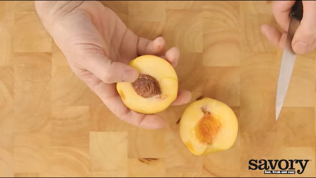 Cutting stone fruits &ndash; Savory