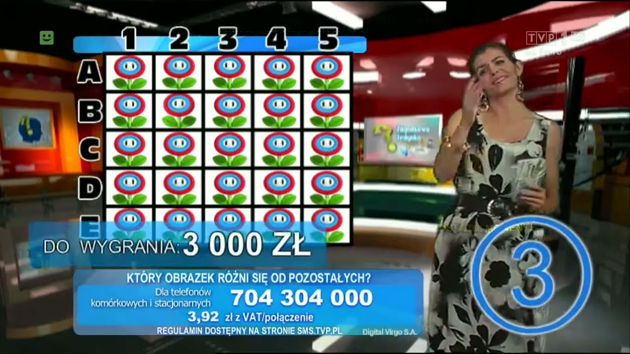 Zagadkowa jedynka 15.07.2015 (TVP1)