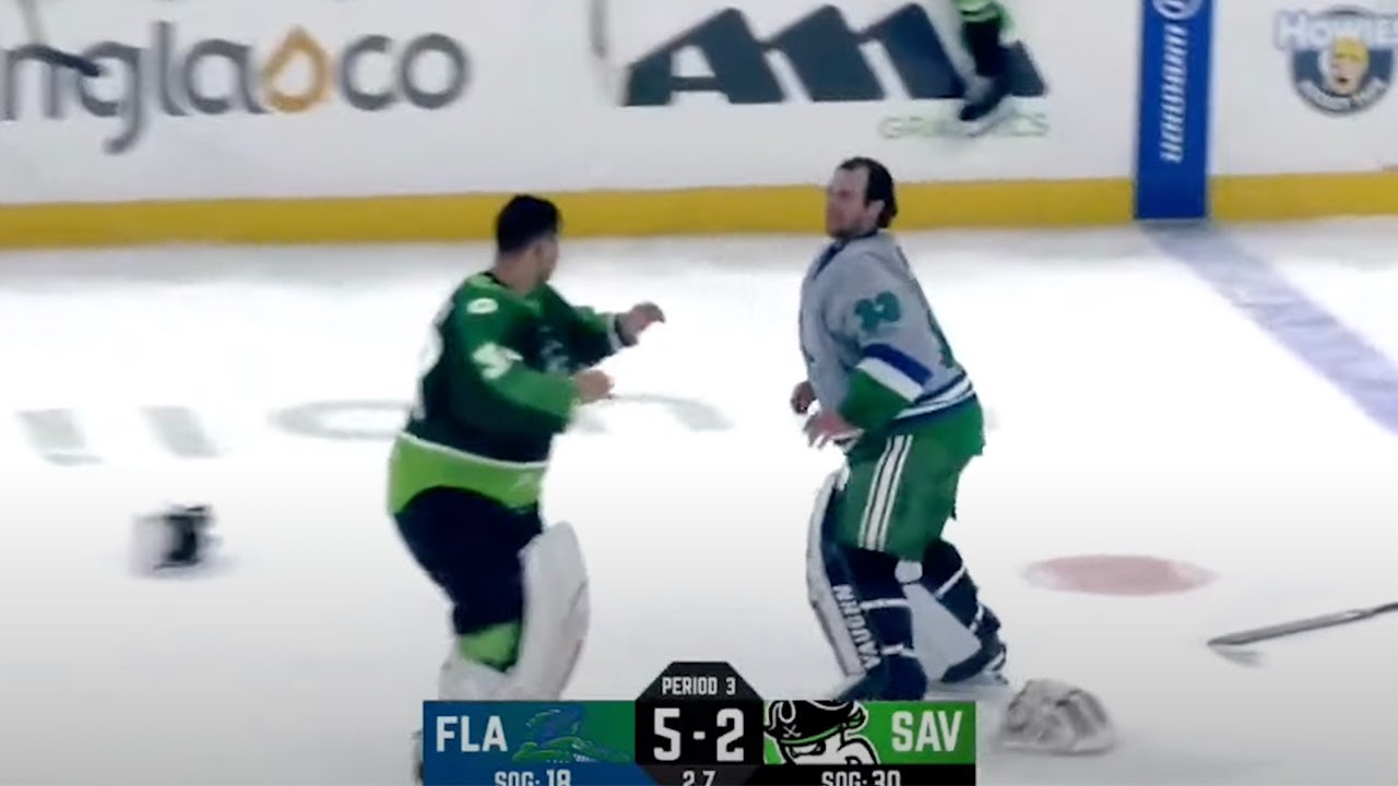 JOHNSON VS McNIVEN IN GOALIE FIGHT! | Great Clips of the Game 01.21.2024