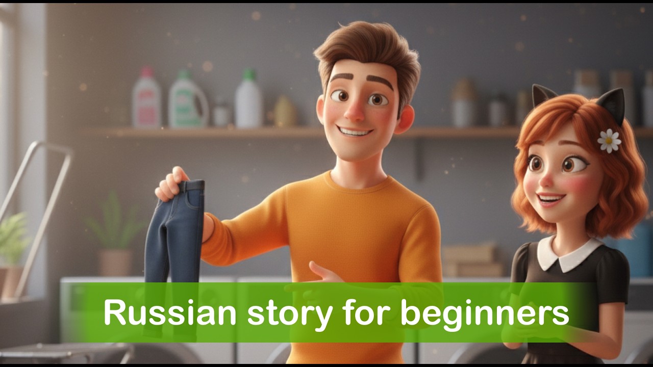 Learn Russian with a Story: The Smart Washing Machine (Beginner Lesson A1-A2)