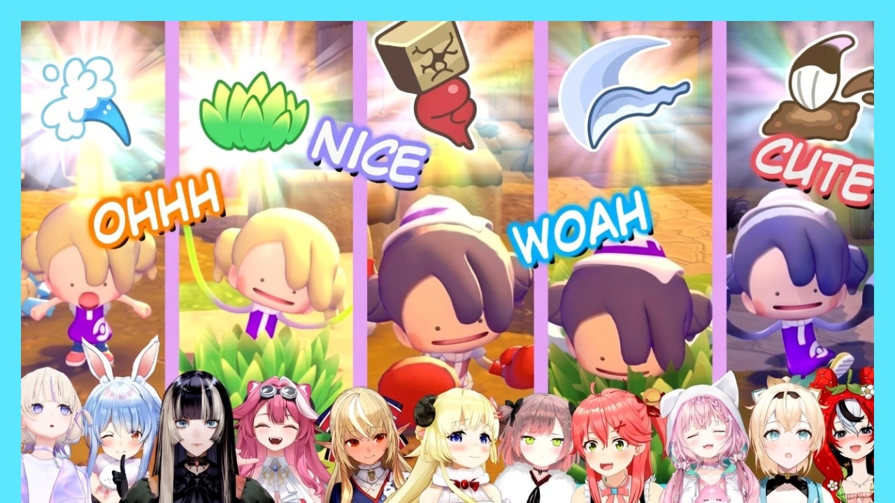 Hololive Reacts to Ditto Transformations #1【Pokémon Pokopia】
