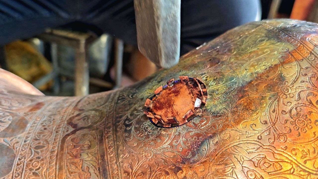 Hidden Damage Revealed | Restoring a 300-Year-Old Copper Artifact